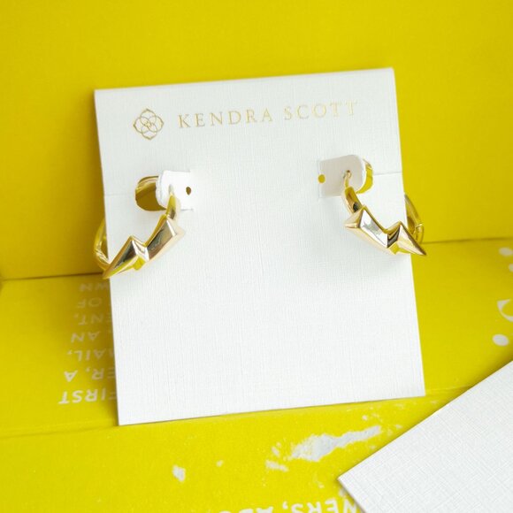 Kendra Scott Jewelry - Kendra Scott Bolt Huggie Earrings - Gold